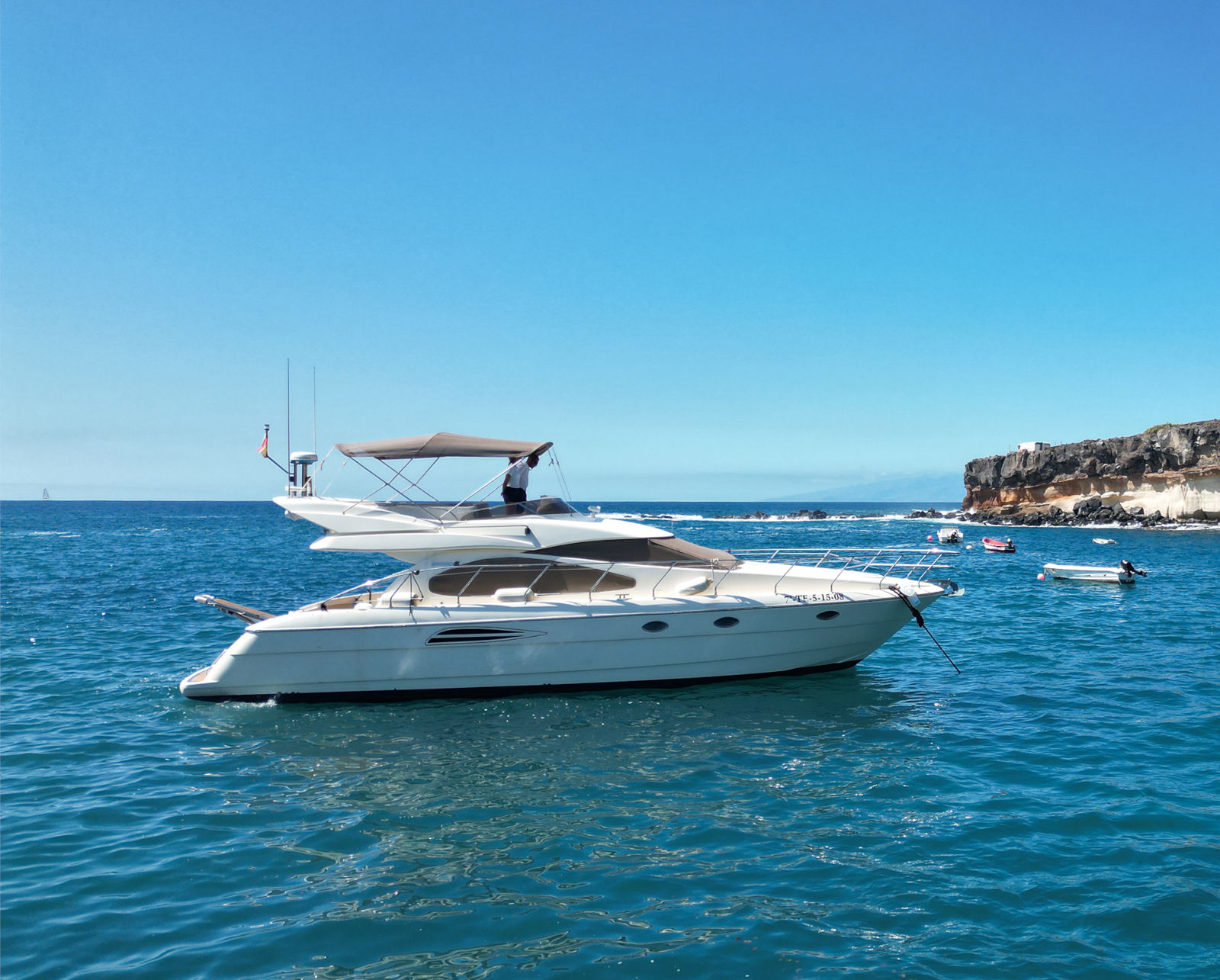 Luxury Yacht Rental with Captain in Tenerife with Astondoa 46 GLX