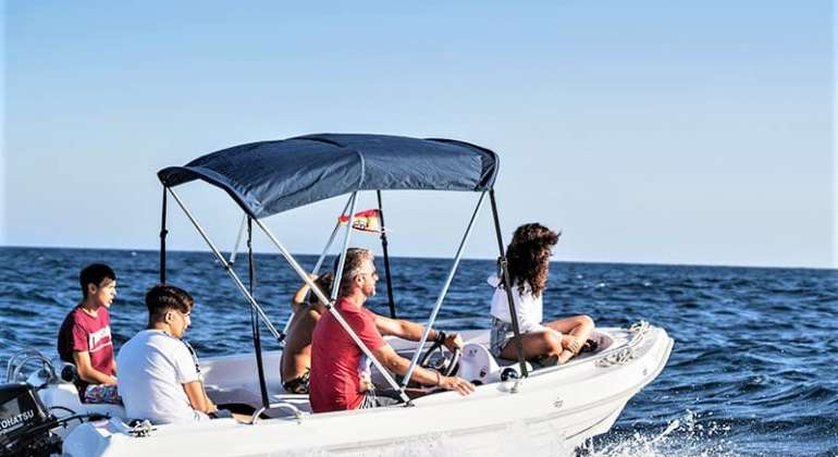 Self Drive Boat without License in Tenerife with Diplo First